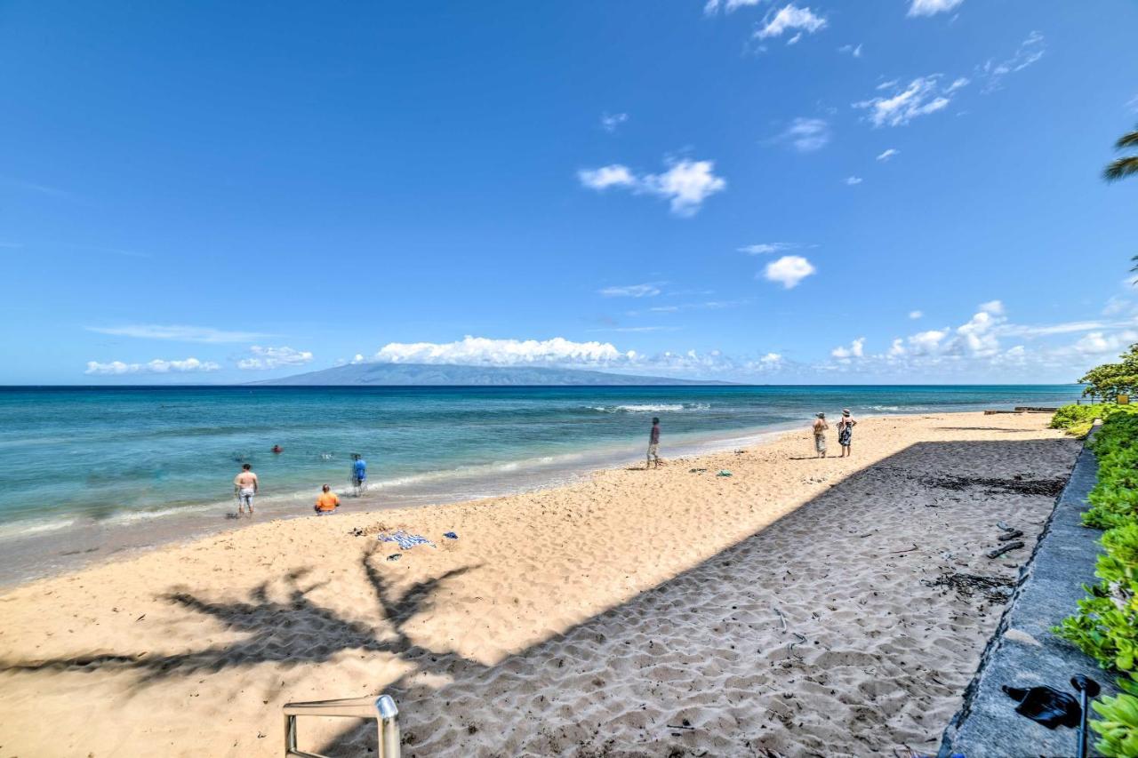 Cute Beachfront Condo With Lanai And Resort Pools Kahana Exterior photo